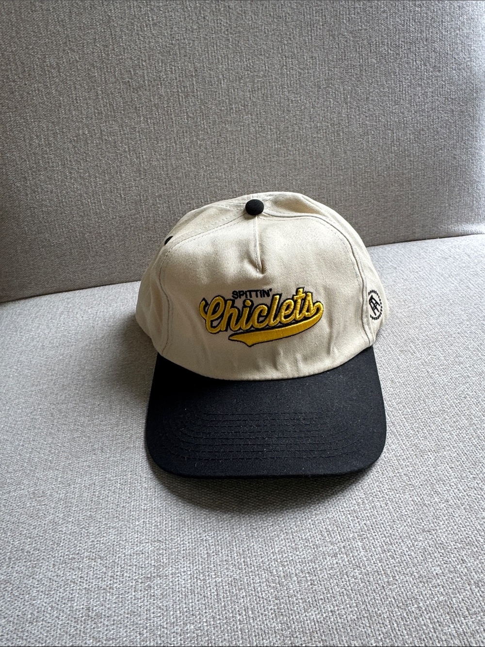 Spittin' Chiclets Two-Tone Baseball Cap - Cream & Black